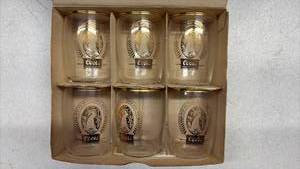 lot 118 image: Coors Banquet Beer Glasses Gold Trim 6-Piece Set