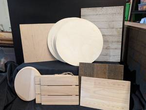 lot 134 image: Large wood pieces for crafting