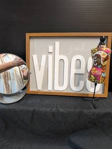 lot 212 image: Good Vibes and mirror