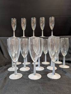 lot 242 image: Champagne glasses