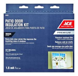 lot 19172 image: Ace Patio Door Insulation Kit 84 x 120 Model 2503