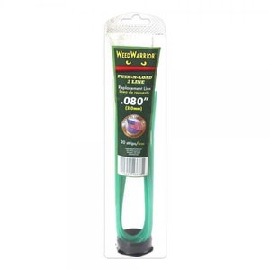 lot 19226 image: Weed Warrior Push-N-Load 2 Line Replacement 0.080 WW2L-RL 4 Pack