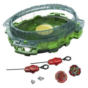 lot 2 image: Beyblade Burst QuadDrive Interstellar Drop Beyblade Set  Stadium  2 Battlings Tops  2 Launchers - Retail $59