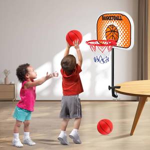lot 8 image: NZQXJXZ Indoor Basketball Hoop,Toddler Basketball HoopTabletop Mini Basketballs Hoop Set with Two Balls, Mini Hoops for Desk Table Bed Office Bedroom Basketball Toys for Kids and Adults, Clips - Retail $20