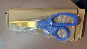 lot 17 image: Blue Grand Opening Scissors �� Blue Giant Scissors for Ribbon Cutting Ceremony Heavy Duty Shears Giants Ribbon Cutting Shears for Special Events Inaugurations and Ceremonies - Retail $70
