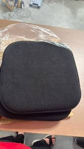 lot 30 image: Gorilla Grip Chair Seat Cushion Pads 2-Pack Black and Gray - Retail $0