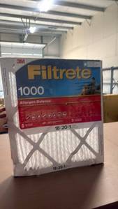 lot 34 image: 3M Filtrete 1000 Allergen Defense 18x20x1 Air Filter - Retail $0
