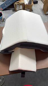 lot 54 image: Wedge Bed Pillow with Removable Neck Pillow and Zippered Cover - Retail $0