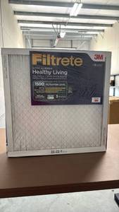 lot 58 image: Filtrete Healthy Living Ultra Allergen Reduction Filter, MPR 1500, 22-Inch x 22-Inch x 1-Inch, 6-pack - Retail $100