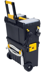 lot 88 image: Master Mobile Tool Storage Cart with Power Outlets and Cord Storage - Retail $60