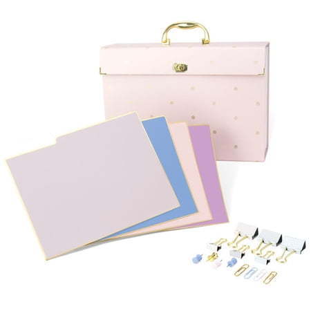 lot 1897 image: U Brands LLC File Organizer Kit Pink Fashion
