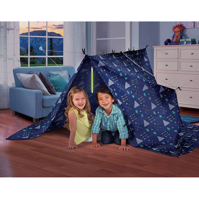 lot 2701 image: Discovery Kids Build and Play 19-pc. Fort Set