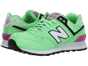 lot 1509 image: New Balance Classics WL574 Art School (AgavePoisonberry) Womens Shoes Size 8