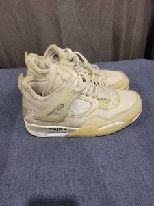 lot 1519 image: CV9388-100 Off-White Nike Air Jordan 4 SP Sail (Womens) Size 7