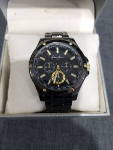 lot 1571 image: Sean John Chronograph Watch Black Dial Tachymeter