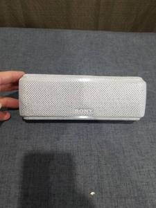 lot 1595 image: Sony Portable Bluetooth Speaker White No Charger