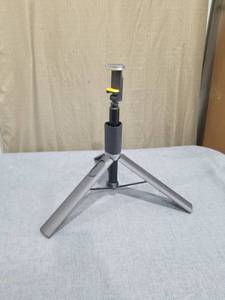 lot 1599 image: Tripod Stand with Phone Clip Mount and Yellow Accent