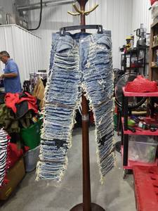 lot 1696 image: MNML Distressed Blue Jeans Size 38