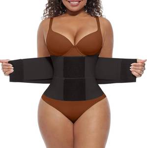 lot 45115 image: FeelinGirl Waist Trimmer Belt Waist Trainer Stomach Wrap Tummy Control  Body Shaper, Breathable Compression, 3-Layer Adjustable Closure, Supports Workouts, Posture, Lower Belly Fat SIZE XS
