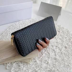 lot 45124 image: Zipper Wallet Coin Wallet PU Wallet Clutch Handbag Wallet bag Long Large Capacity Money Pocket WalletBlack