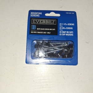 lot 45141 image: Everbilt Matte Black Screws with Cap Covers