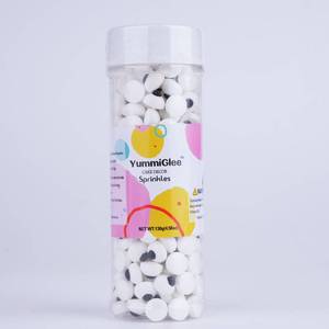 lot 45152 image: 2 Pack Mini Candy Eyes for Decorating 4.6 oz Edible Small Eyeballs Halloween Sprinkles for Cake Cupcakes Toppers Cookies Baking Decoratings Christmas (7mm Eyes)