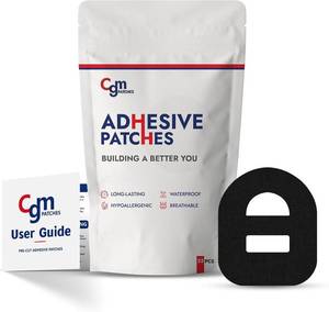 lot 45154 image: 2 Pack Omnipod 5 Adhesive Patch with Strap, Waterproof, Hypoallergenic Insulin Pump Patches, Lasts for 10-14 Days  Pack-25 (Black)