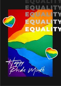 lot 45170 image: Check6 Happy Pride Month Poster  LGBT  12-Inches By 18-Inches Inspirational Motivational Educational Classroom Posters Great Gift Ideas For Teachers  P1037