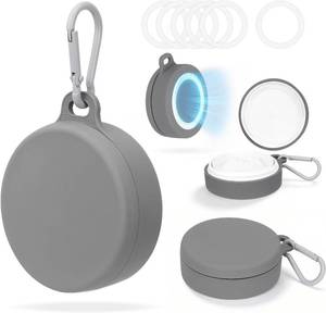 lot 45178 image: Silicone Magnetic Case Compatible with Zyn - Portable Zyn Holder, Fall Protection Zyn Storage Box, for Office, Car, Gym, Meeting Room, and Outdoors (Gray)