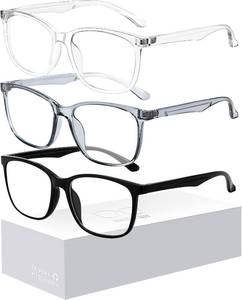 lot 45192 image: Oilway Blue-Light Blocking Glasses for Women Men - 3Pack Computer ReadingGamingTVPhones Glasses Anti Eyestrain