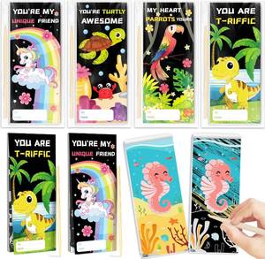 lot 45200 image: ShyLizard 24 Packs Valentines Day Gifts for Kids with Scratch Art Books  Rainbow Scratch Art Paper Set with Greeting Cards, Ideal Kids Valentines Day Cards Classroom Exchange Prizes Supplies Party F
