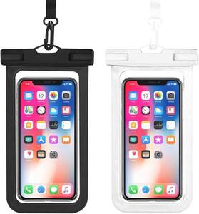 lot 45248 image: OHIFAST Waterproof Phone Pouch, IPX8 Cell Phone Case for iPhone 15 14 13 Pro Max Plus Galaxy S22 S23 up to 7 Essential Dry Bag for Beach Cruise Ship, 2 Pack(BlackWhite)