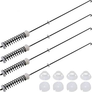 lot 45288 image: ALLOY UPGRADED W10780045 WTW4816FW2 NTW4516FW2 NTW4605EW0 NTW4516FW1 WTW4800BQ1 Washer Suspension Rods Kit 4 Pcs by Beaquicy-Washer Parts for Whirlpool Kenmore Suspension Rods RTW4516FW1,11020102310