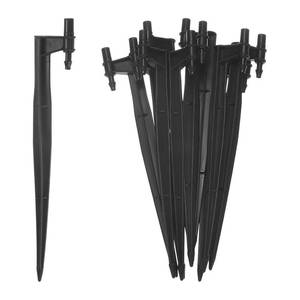 lot 45293 image: M METERXITY 10-Pack Irrigation Drip Support Stakes, 200x32mm for 27 Inch Drip Tubing Plastic Drip Hose Stakes for IrrigationGreenhouse, Securing Pegs Pipe Hose Holder