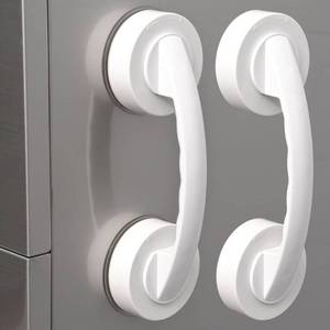 lot 45338 image: Japard Suction Cup Grab Bars for Light-Duty 33lbs 8 Safety for Batutubs Shower Kitchen, Assist Additional Handle for Seniors and Kids, White 1 Pack 2 Pack (2 Pack, White)