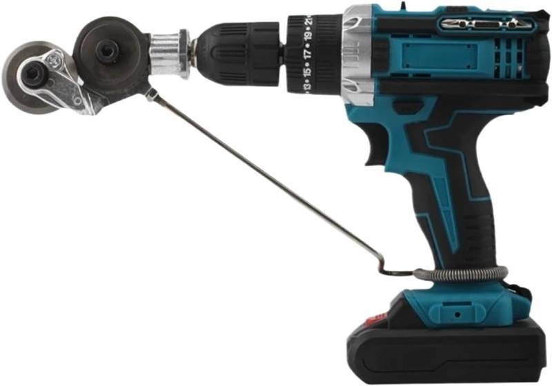 lot 10696 image: Drill Attachment Metal Nibbler Sheet Metal Cutter   Heavy Duty Electric Shear 360  Pivoting Head Universal Burr Free DIY Tool(Universal)&nbsp - ATTACHMENT