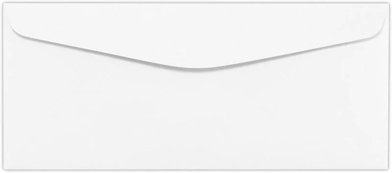 lot 10692 image: LUXPaper #10 Commercial Flap Business Envelopes  4 18 x 9 12  Bright White  24lb. Text  500 Qty