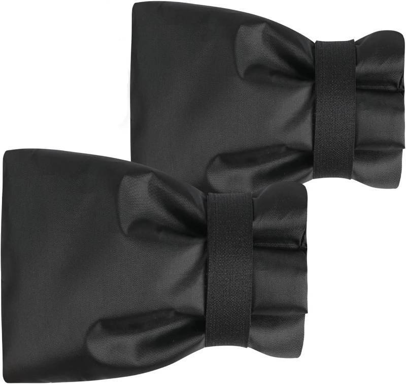 lot 10610 image: Outdoor Faucet Cover Socks for Winter Freeze Protection, 7.09 W x 9.06 H, Velcro Thickened Anti-Freeze Outdoor Tap Cover, Reusable Waterproof Insulated Spigot backflow Cover,Black, 2Pcs