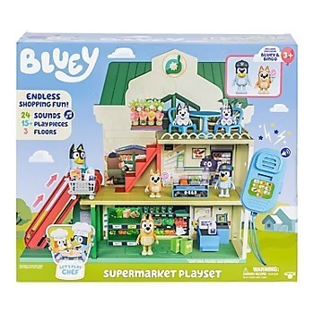 lot 18794 image: Bluey Lets Play Chef Supermarket Playset