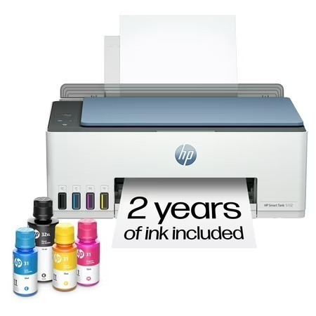 lot 17927 image: HP Smart Tank 5102 Wireless All-in-One Ink Tank Printer - missing power cord