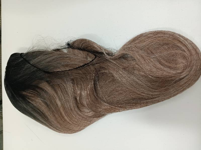 lot 12369 image: Blonde, Dark Brown, Gray Wig Size and Style Unknown