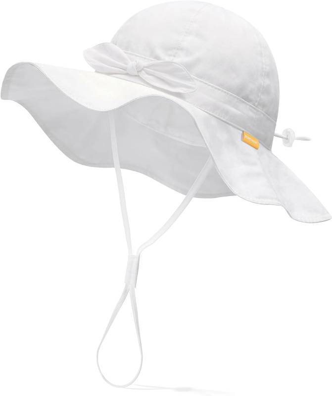 lot 19201 image: FURTALK Baby Girl Wide Brim Sun Hat with UPF 50 Toddler Baby Sun Protection