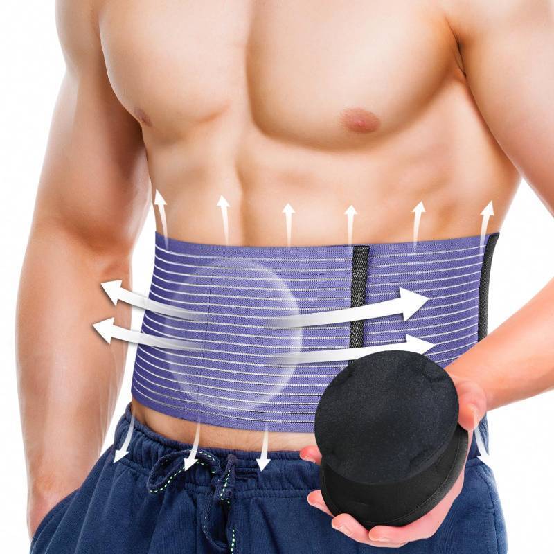 lot 27257 image: BLITZU Umbilical Hernia Belt for Men & Women, Abdominal Binder Adjustable Truss Support with 2 Compression Pads for Naval, Ventral, Incisional, Epigastric, Belly Button Hernias, Pre Post Surgery S-M