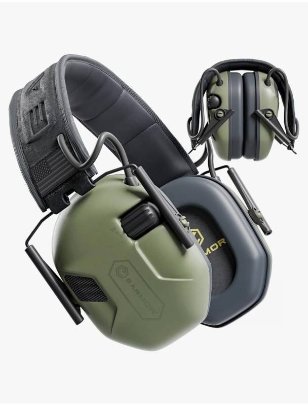 lot 1438 image: M300A Ear Protection For Gun Range - Shooting Ear Muffs with Ergonomic Gel Cushions, IPX5 Waterproof Gear