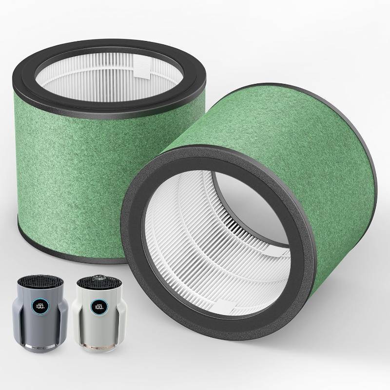 lot 2748 image: HP072 HP071BRN Replacement Filter (Pet-Pro) Compatible with Shark NeverChange Air Purifier Compact Pro HP072 HP071BRN HP070 UA075 HP072QGD HP072QGN HP072C, Special Pet Particle Filter, 2 Pack