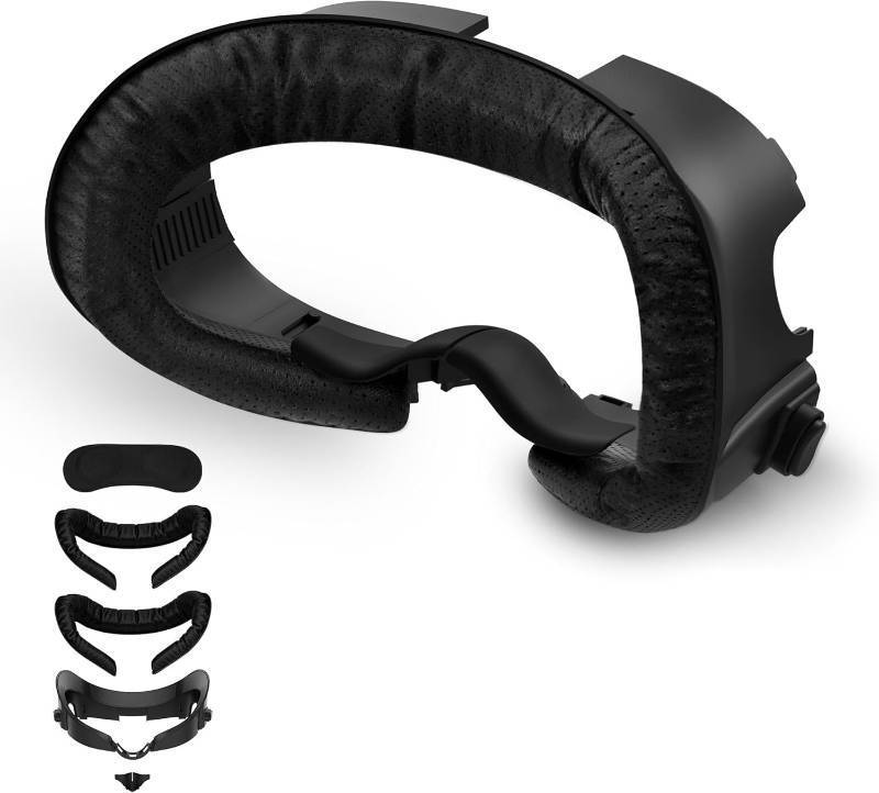 lot 5635 image: APEXINNO Facial Interface with 2 Breathable Face Pad Compatible Meta Quest 3 Accessories, Adjustable VR Face Cover with Soft Face Cushion Pad, with Light-Blocking Nose Pad for Oculus Quest 3 Headset