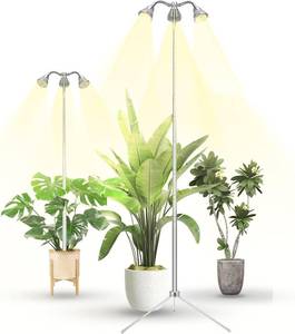 lot 45346 image: Grow Lights for Indoor Plants Full Spectrum with Detachable Tripod Stand, 10-55 Inches Height Adjustable Aluminum Alloy Indoor Plant Grow Lamp with Auto OnOff Timer Function