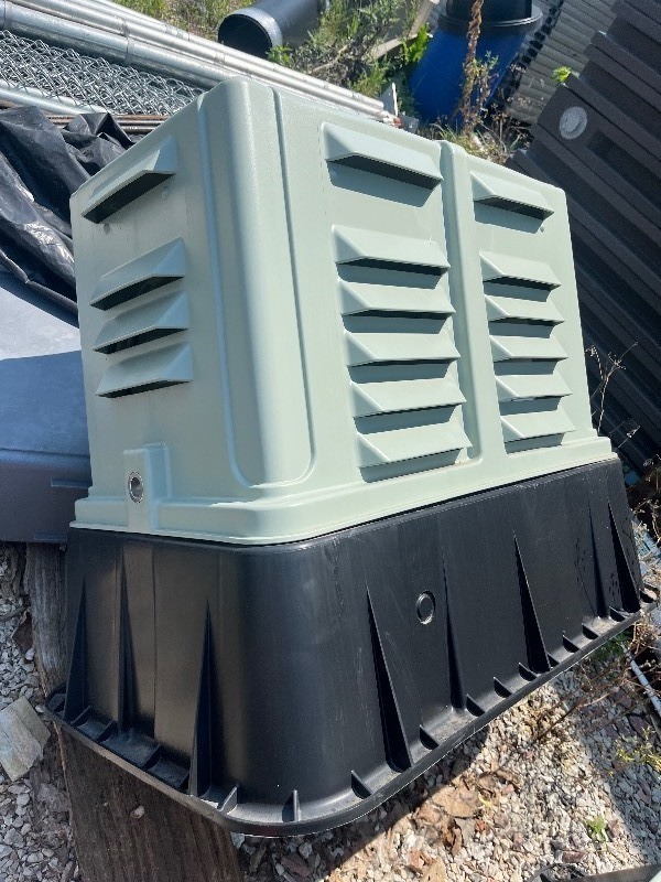 lot 49 image: Diversified Professional Quality Outlet Protection Box - Louver Design Approx 3 x 2