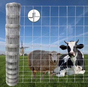 lot 6 image: Farm Fence, 5 x 30 Galvanized Wire Fencing, Heavy Zinc Coating Cattle Fence Used to Hog Goat Fencing for Yard and Garden