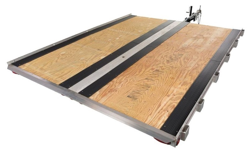 lot 202 image: PVC Weatherproof 8 HDPE Trailer and Truck Bed Guide Glides for Sled Loading, Low-Profile Floor Mount Equipment see images - 2 Pieces